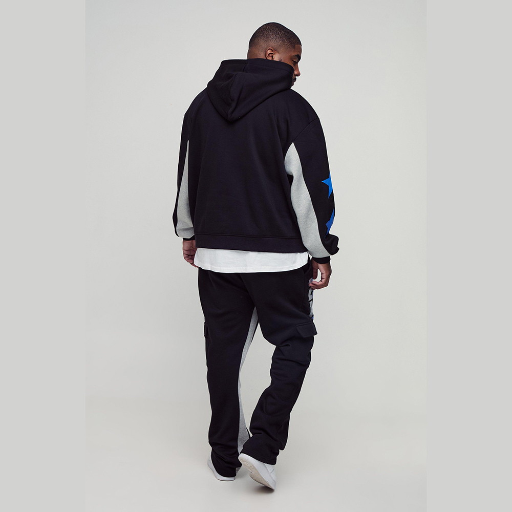 Oversized Faux Layer Spray Wash T-Shirt - Image 2