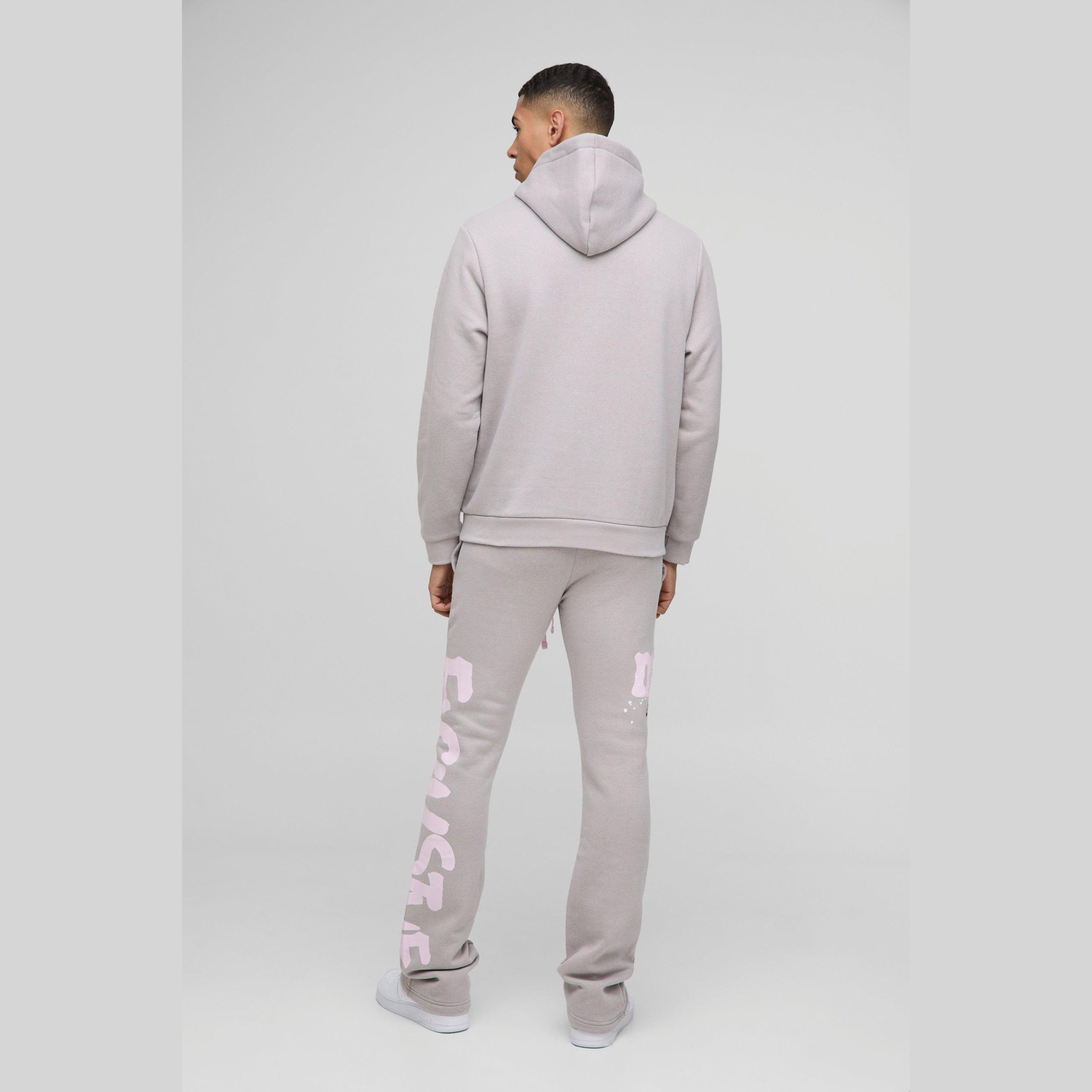 Oversized Floral Line Drawing Scuba T-shirt - Image 2