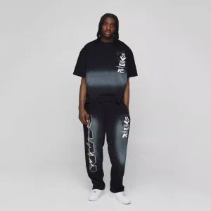 Oversized Marble Heart Graphic T-shirt