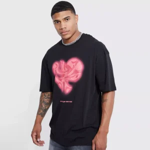 Oversized Man Washed T-Shirt & Jogger Long Set